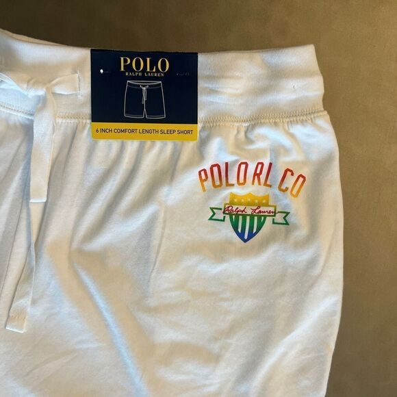 Ralph Lauren Polo Sleep/Lounge Shorts Men Sz Large Drawstring 6” Comfort Length - Picture 2 of 6